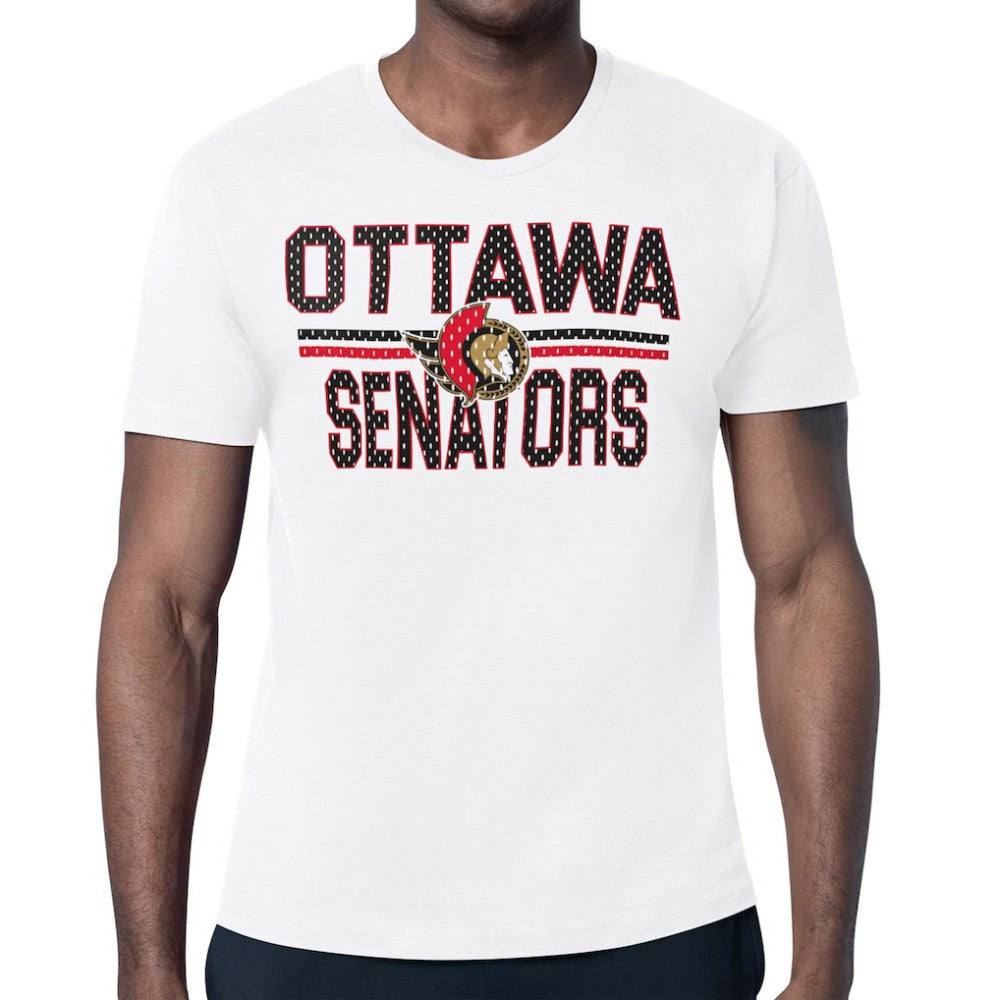 Ottawa Senators Starter Mesh Look Team Name T-Shirt - White | NHL on sale