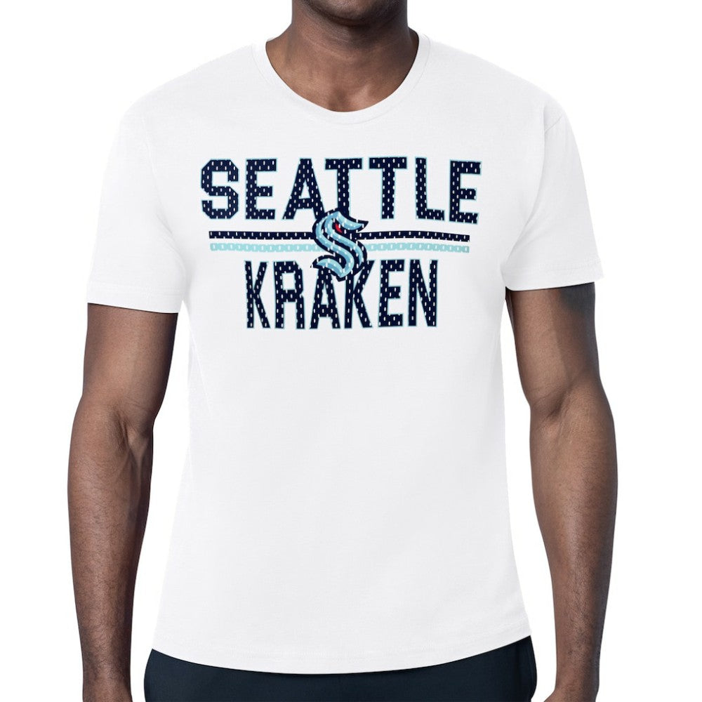 Seattle Kraken Starter Mesh Look Team Name T-Shirt - White | NHL Clearance