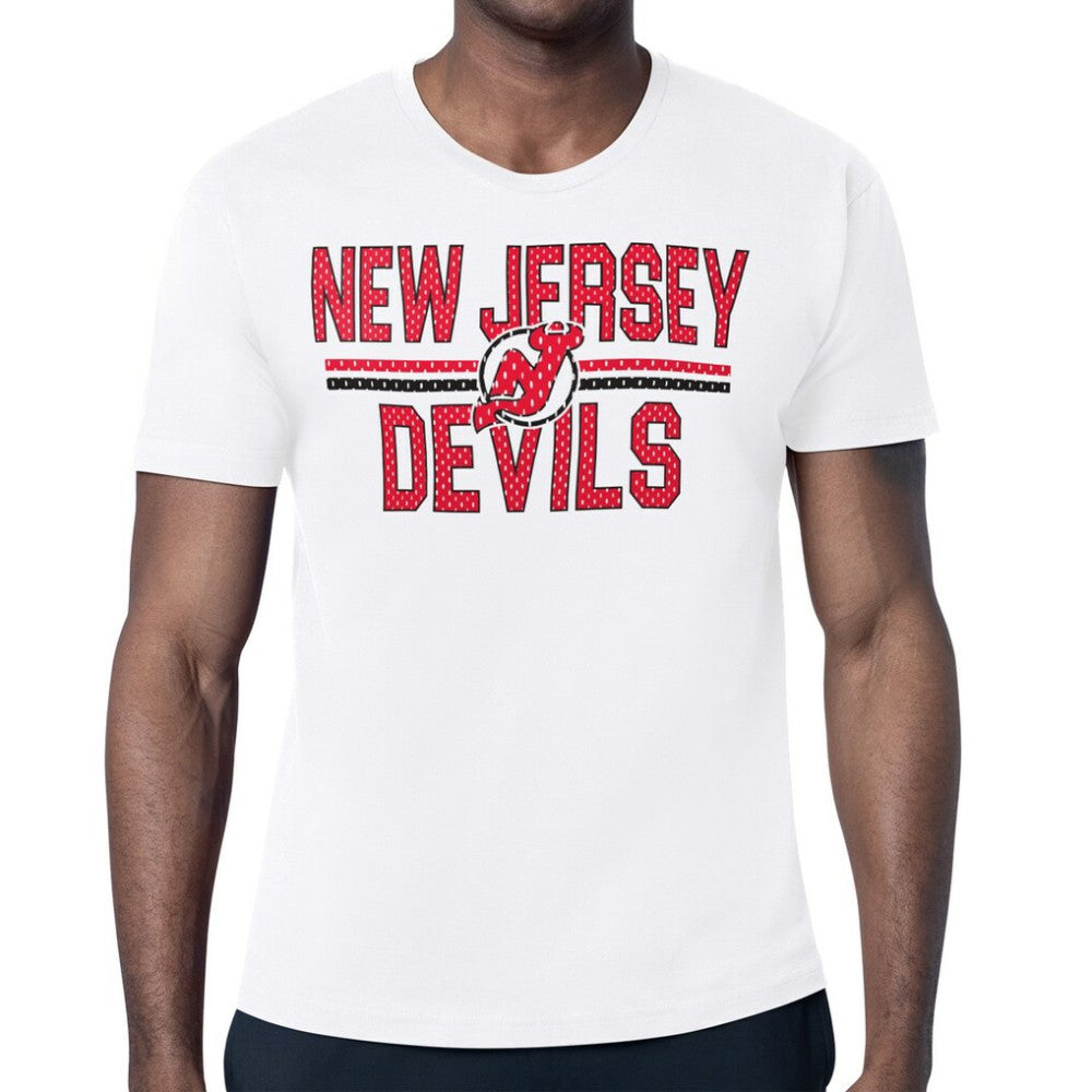New Jersey Devils Starter Mesh Look Team Name T-Shirt - White | NHL near me