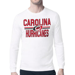 Carolina Hurricanes Starter Mesh Look Team Name Long Sleeve T-Shirt - White | NHL discount