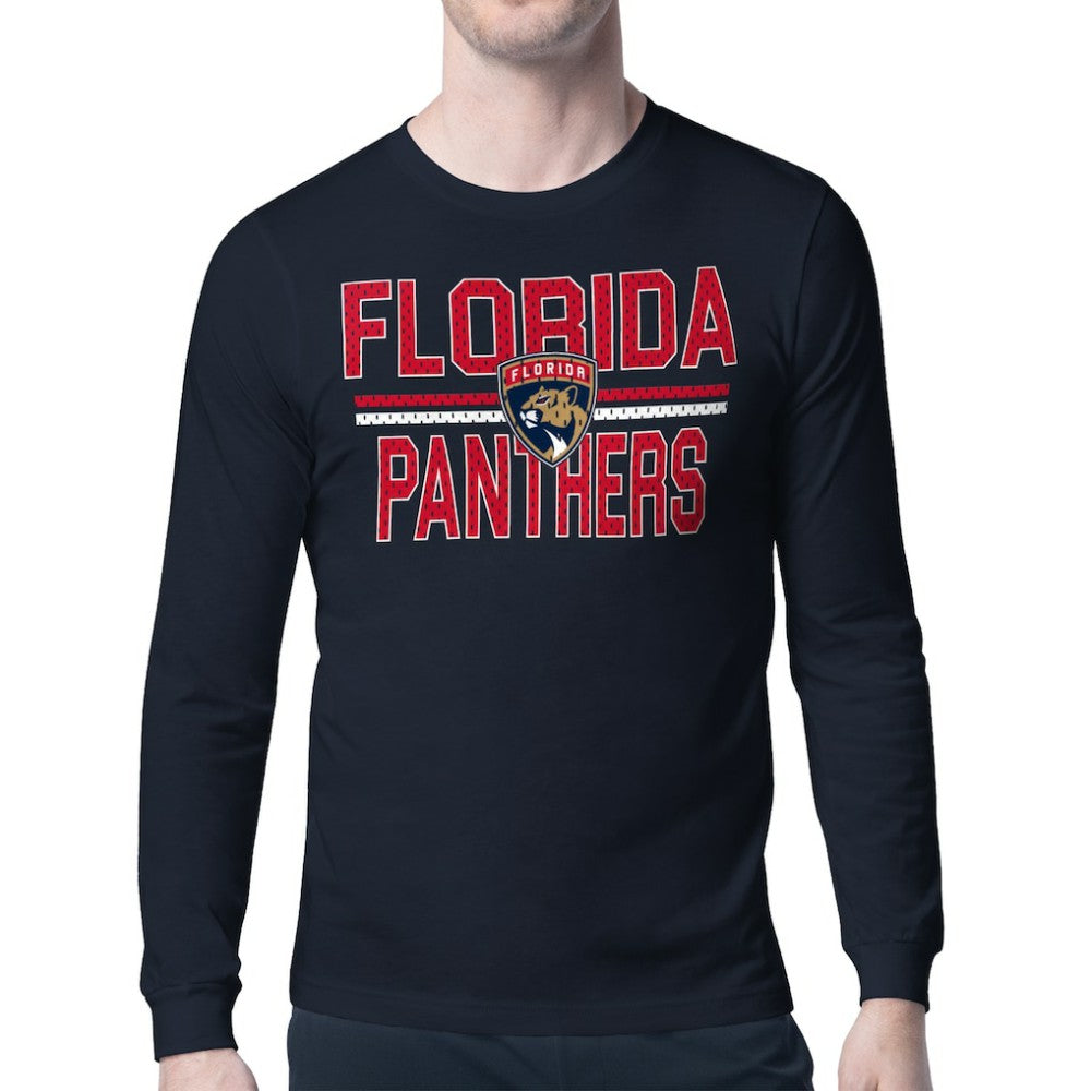 Florida Panthers Starter Mesh Look Team Name Long Sleeve T-Shirt - Navy | NHL discount