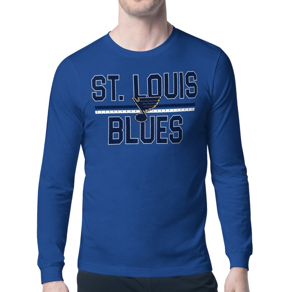 St. Louis Blues Starter Mesh Look Team Name Long Sleeve T-Shirt - Blue | NHL online