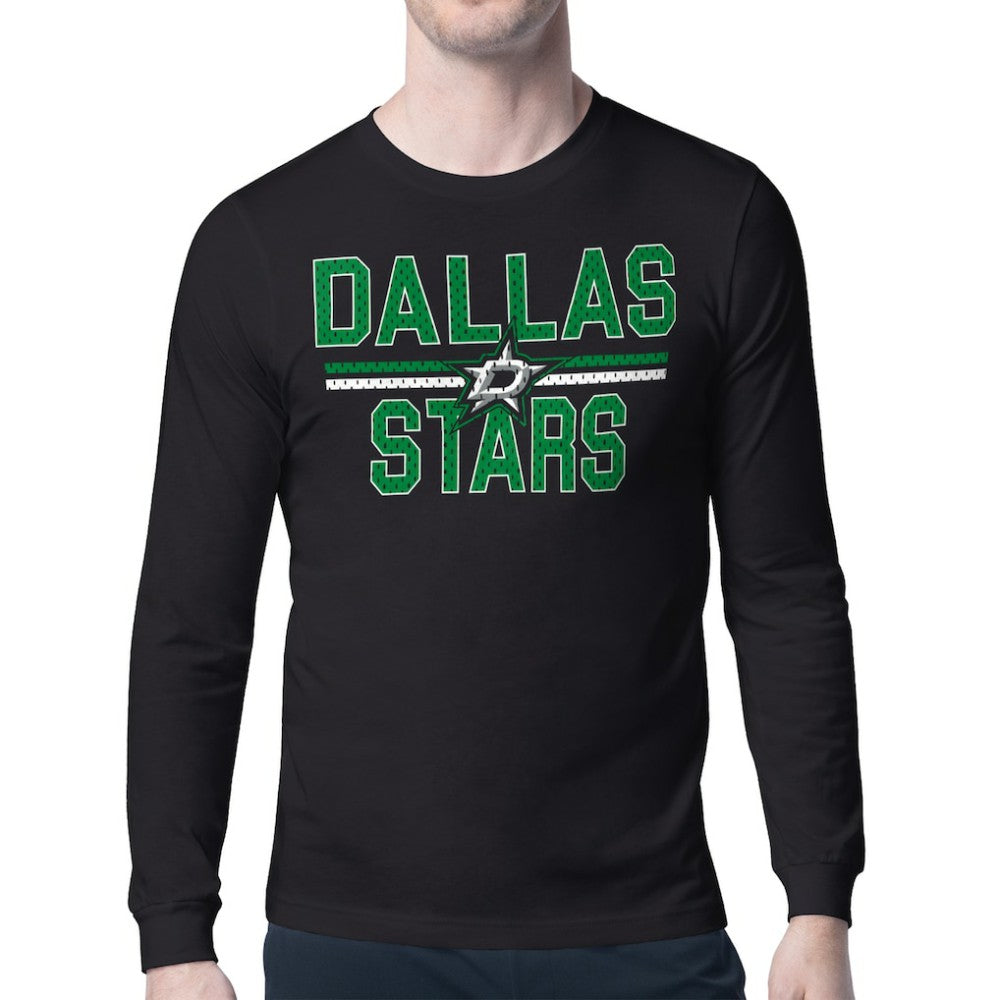 Dallas Stars Starter Mesh Look Team Name Long Sleeve T-Shirt - Black | NHL on sale