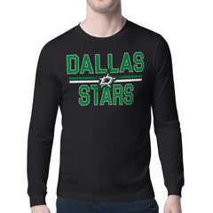 Dallas Stars Starter Mesh Look Team Name Long Sleeve T-Shirt - Black | NHL on sale