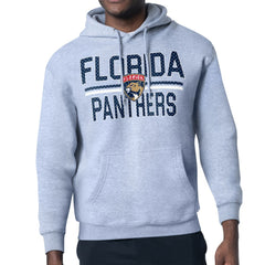 Florida Panthers Starter Mesh Look Team Name Logo Tri-Blend Pullover Hoodie - Heather Gray | NHL discount