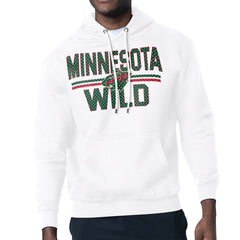 Minnesota Wild Starter Mesh Look Team Name Logo Tri-Blend Pullover Hoodie - White | NHL online