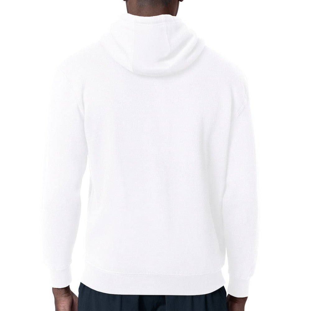 Chicago Blackhawks Starter Mesh Look Team Name Logo Tri-Blend Pullover Hoodie - White | NHL Clearance