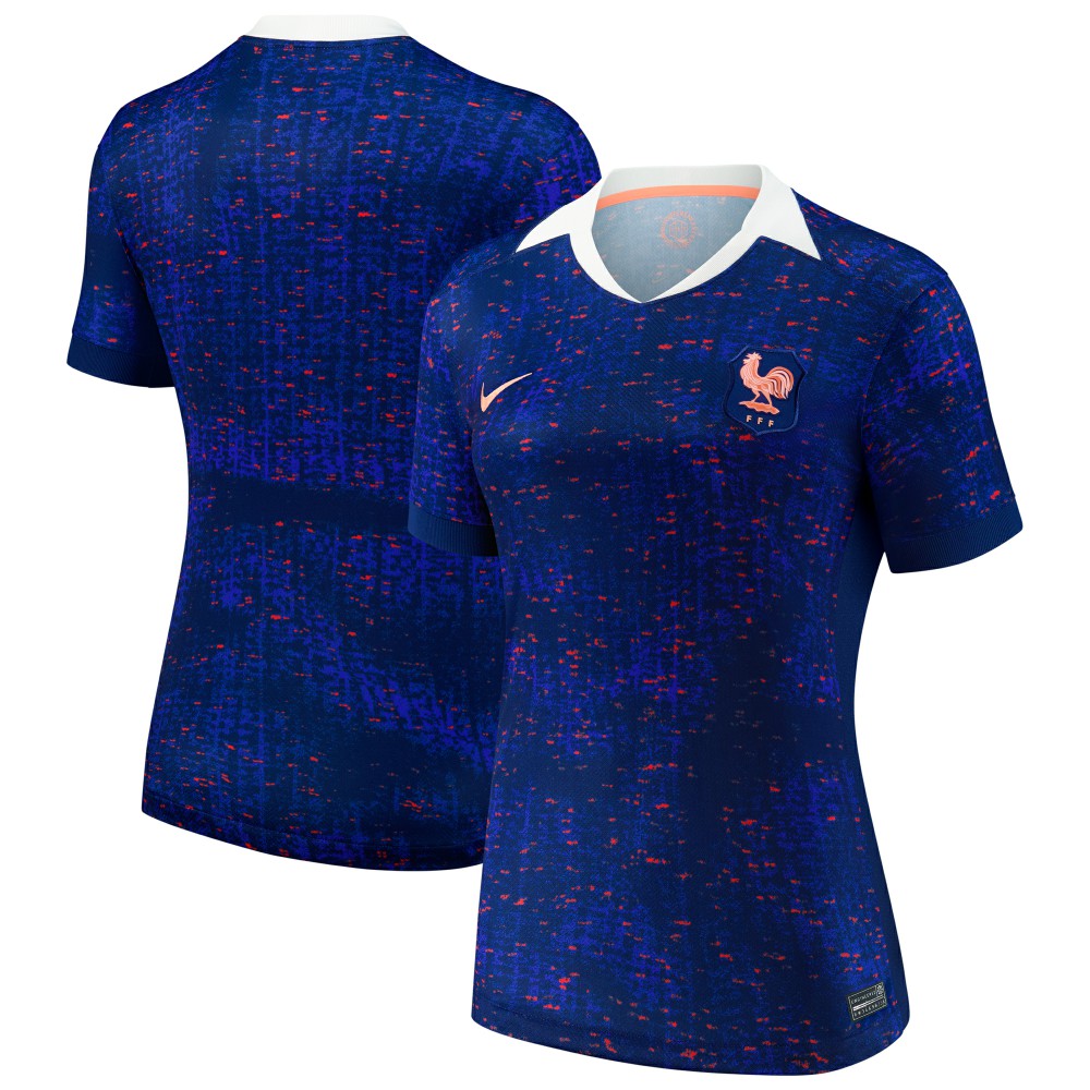Nike - France Women's National Team Women's 2025/26 Home Replica Jersey - Blue
