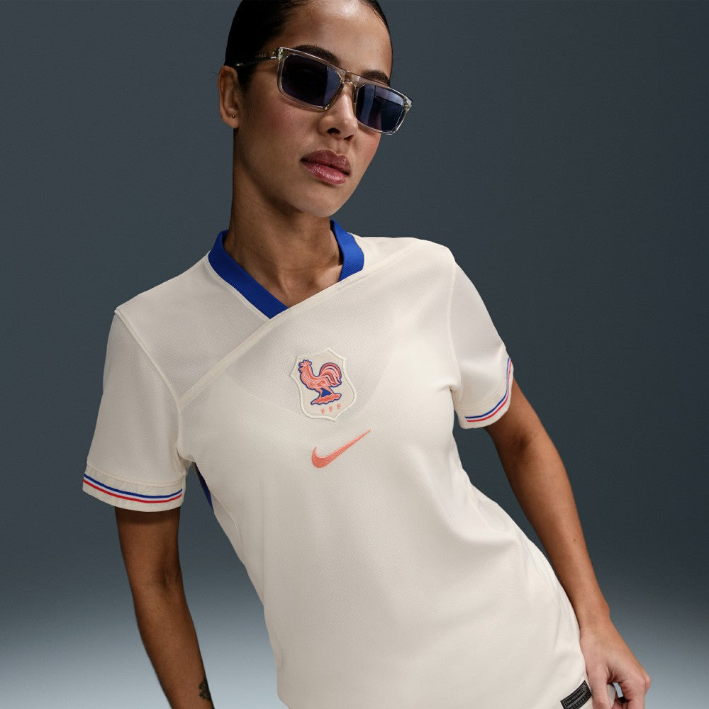 Nike - France Women's National Team Women's 2025/26 Away Replica Jersey - Cream