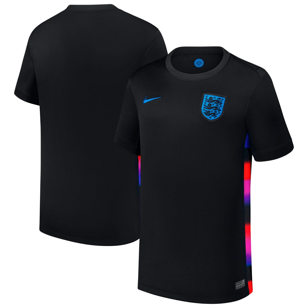 Nike - England Women's National Team Youth 2025/26 Away Replica Jersey - Black