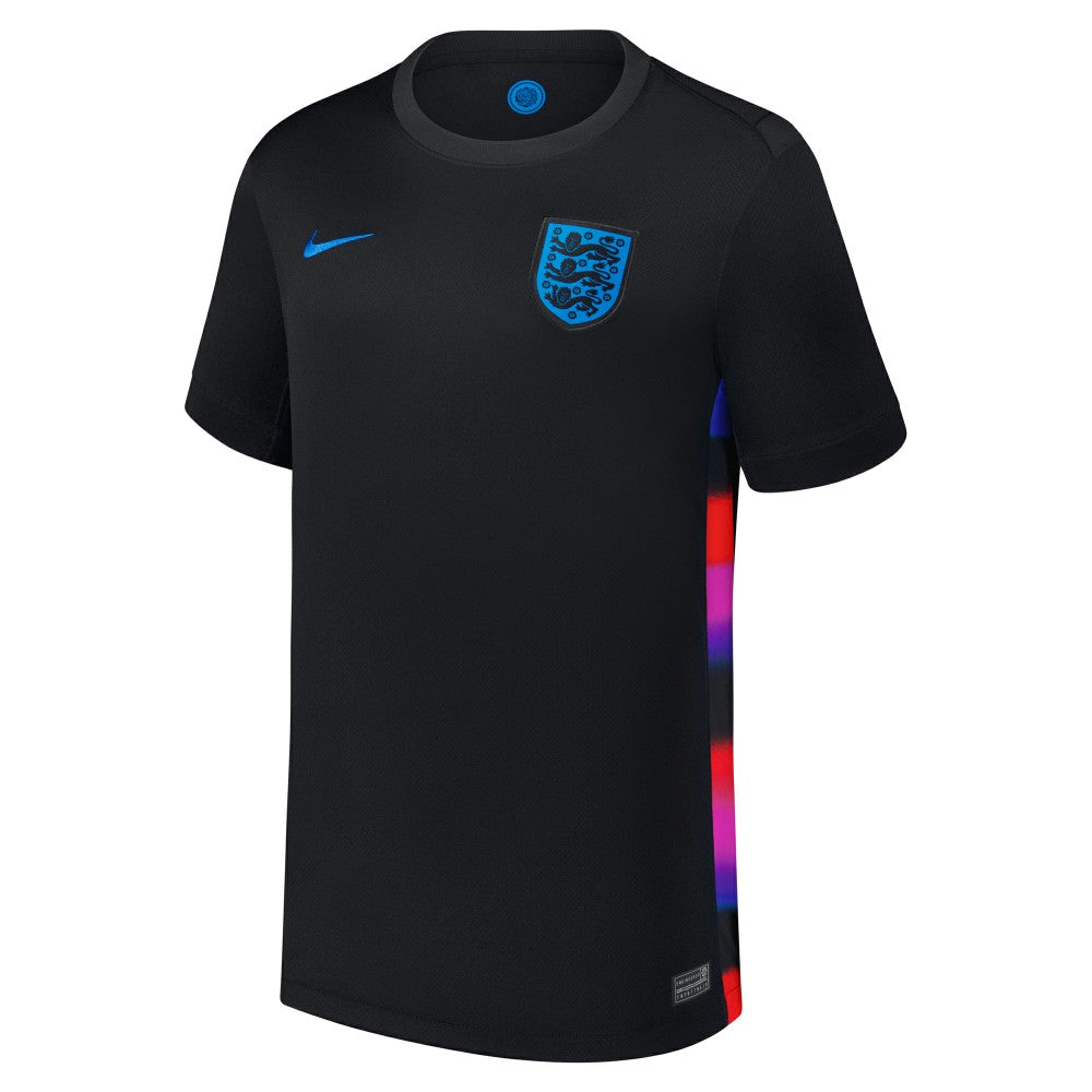 Nike - England Women's National Team Youth 2025/26 Away Replica Jersey - Black