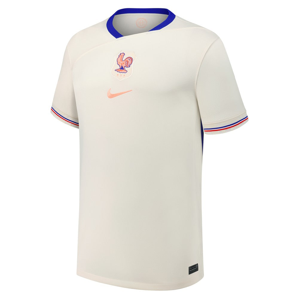Nike - France Women's National Team Youth 2025/26 Away Replica Jersey - Cream