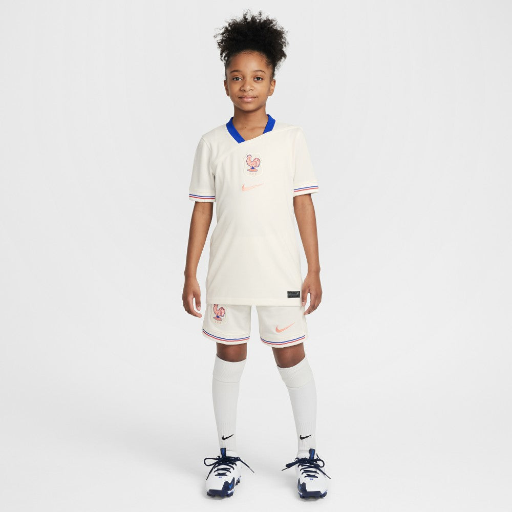 Nike - France Women's National Team Youth 2025/26 Away Replica Jersey - Cream