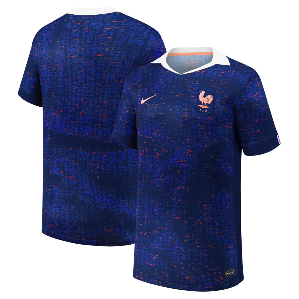 Nike - France Women's National Team Youth 2025/26 Home Replica Jersey - Blue
