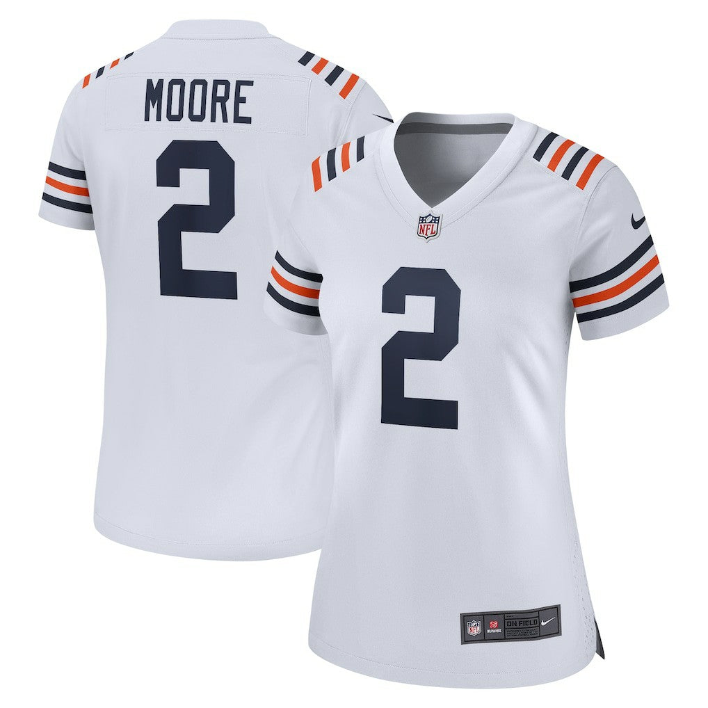 D.J. Moore Chicago Bears Women's Alternate Game Jersey - White - Nike