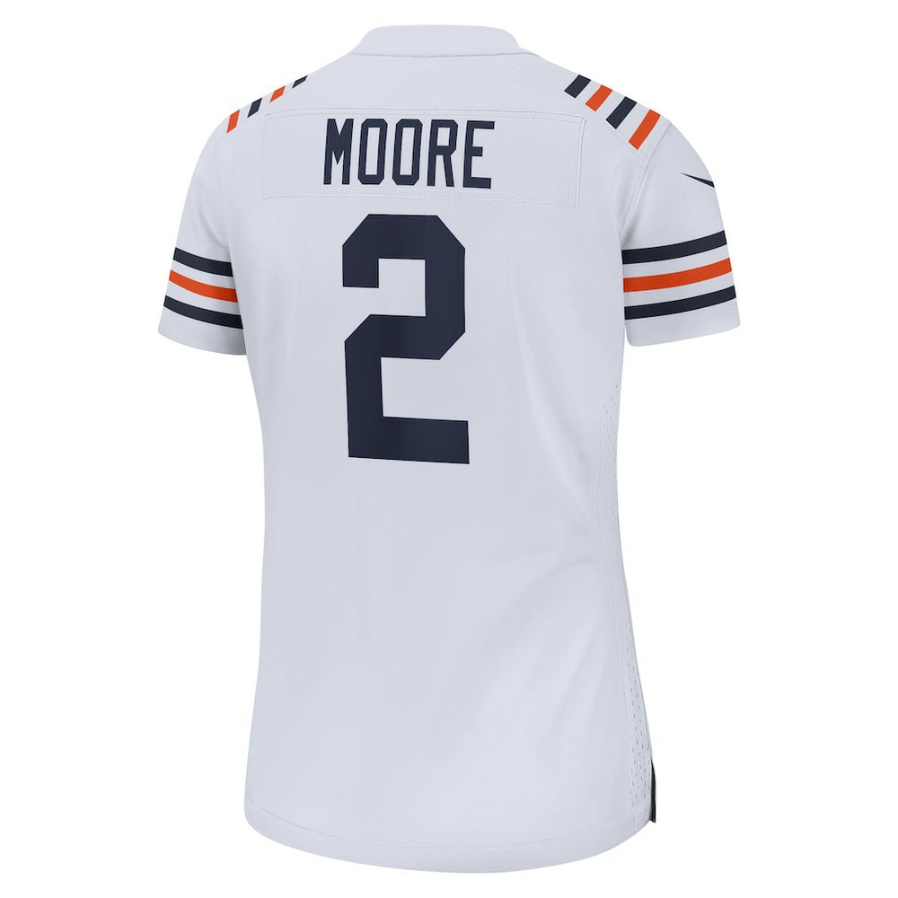 D.J. Moore Chicago Bears Women's Alternate Game Jersey - White - Nike