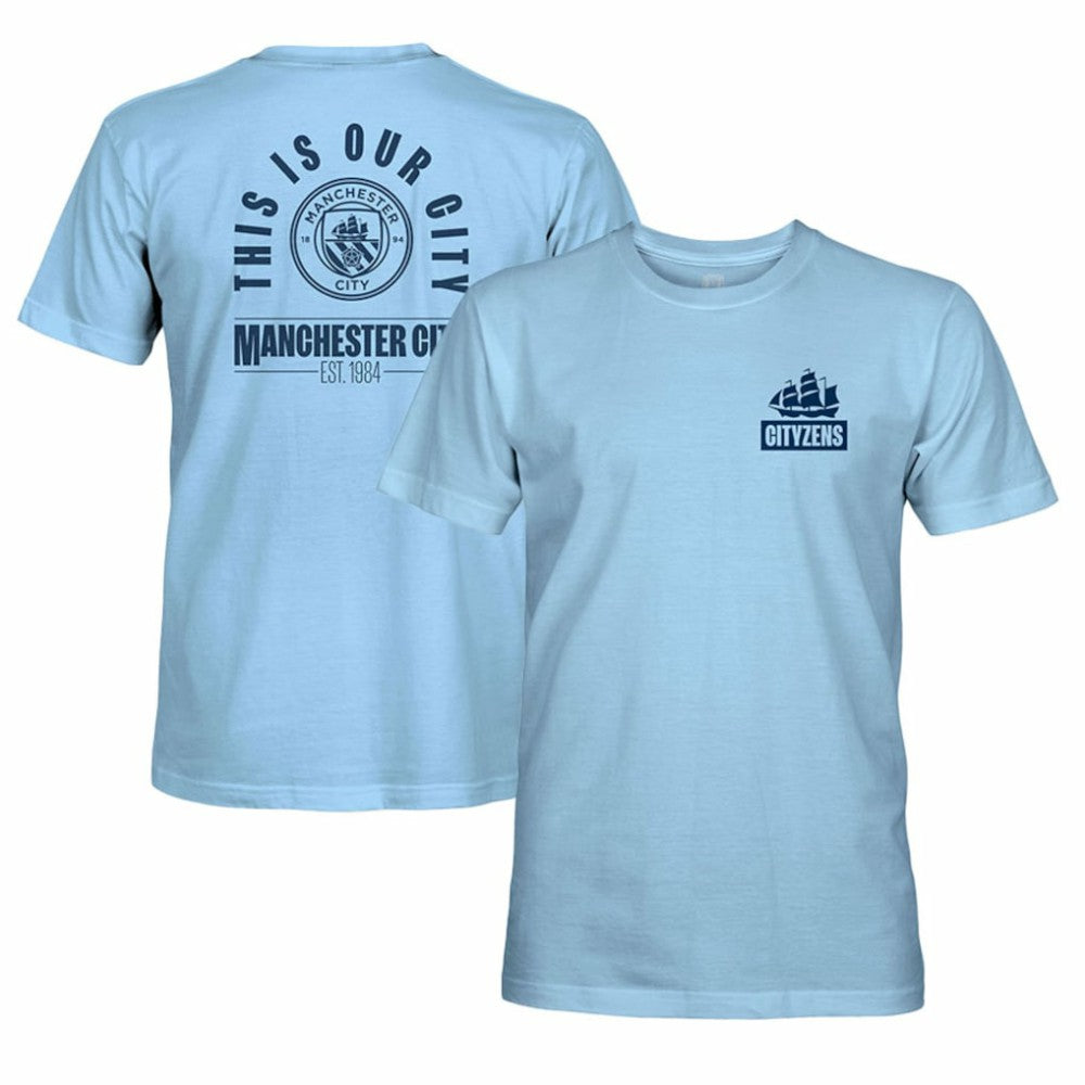 Manchester City 1863FC Our City Arc T-Shirt Sky Blue