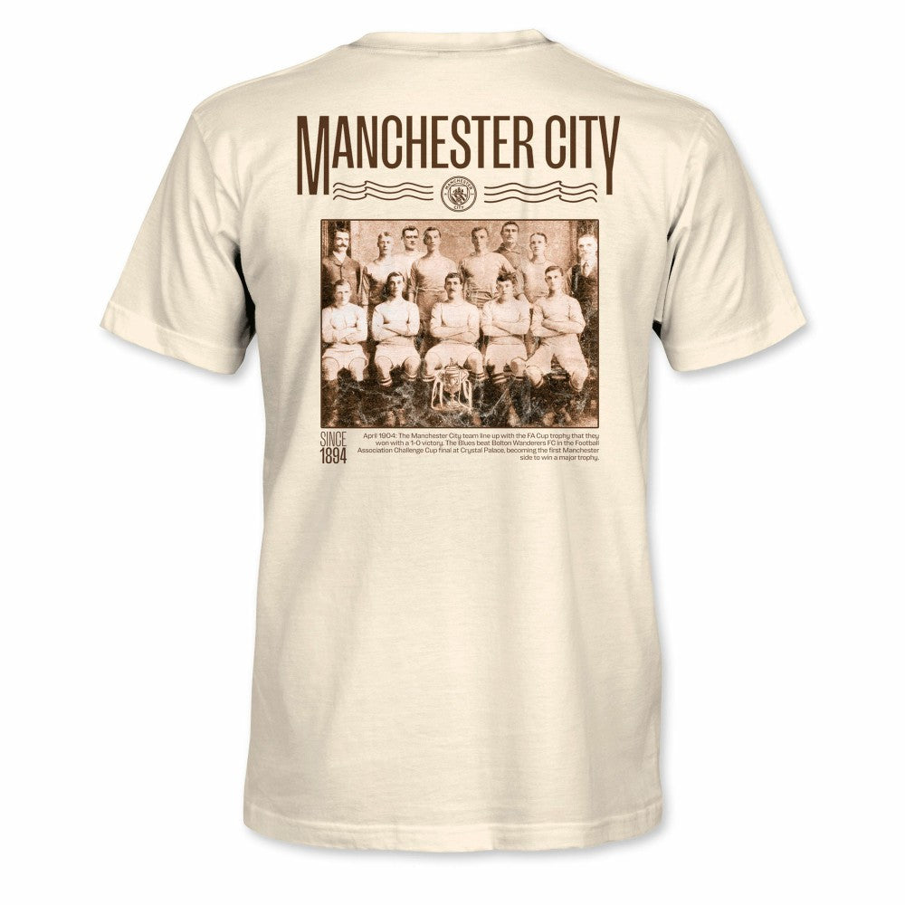Manchester City 1863FC Vintage Photo T-Shirt Natural