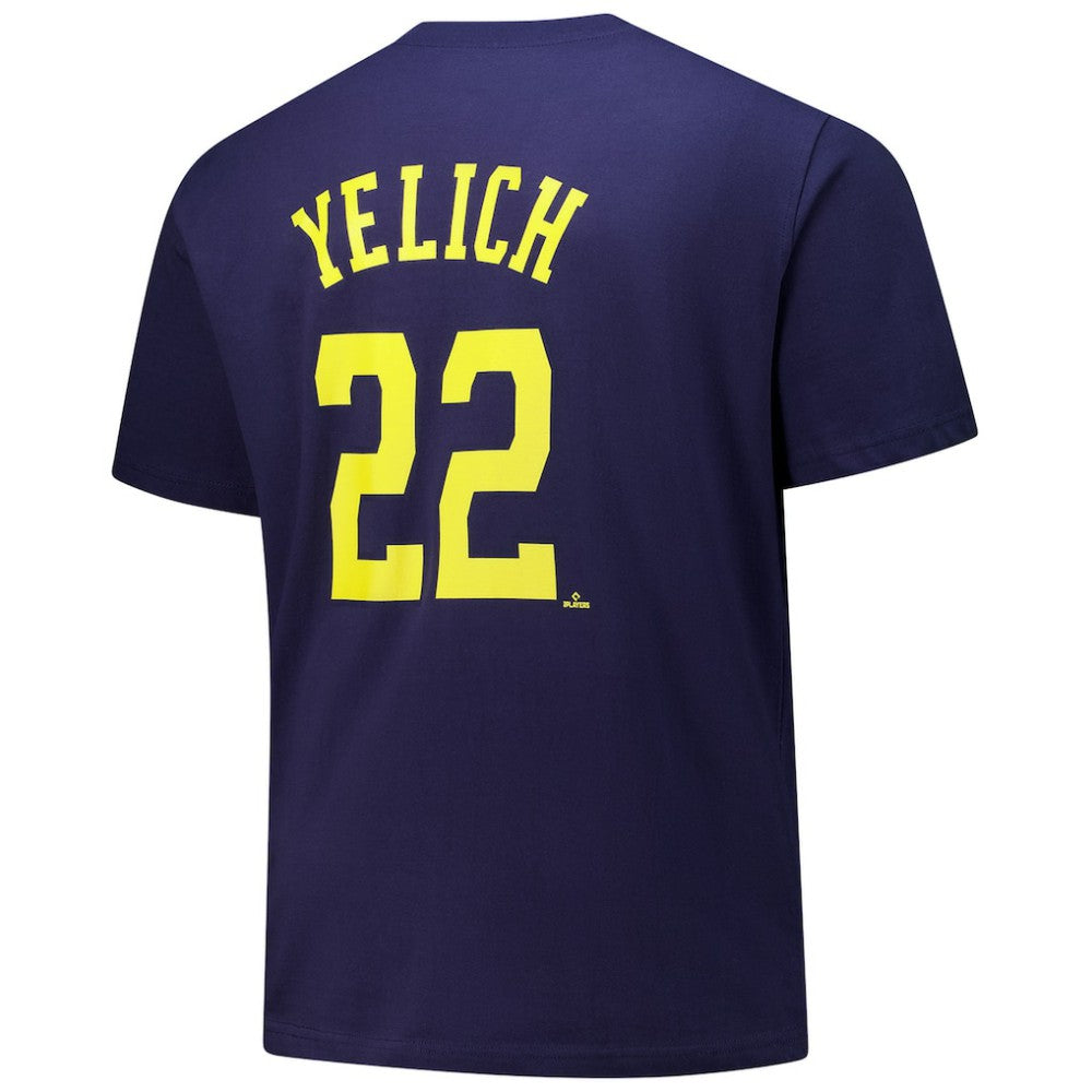 Christian Yelich Milwaukee Brewers Fanatics Big & Tall Name & Number T-Shirt Outlet