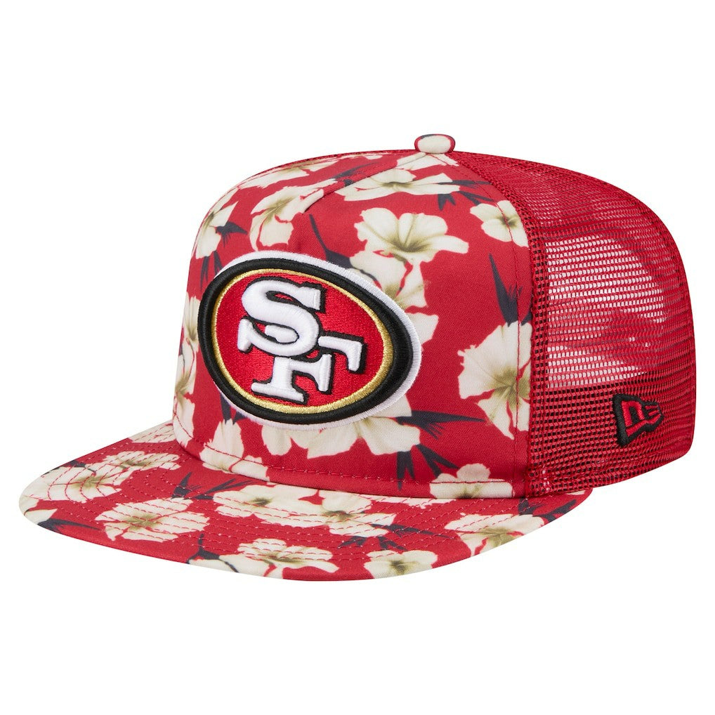 San Francisco 49ers New Era Adventure Pattern Golfer Snapback Hat - Scarlet - NFL