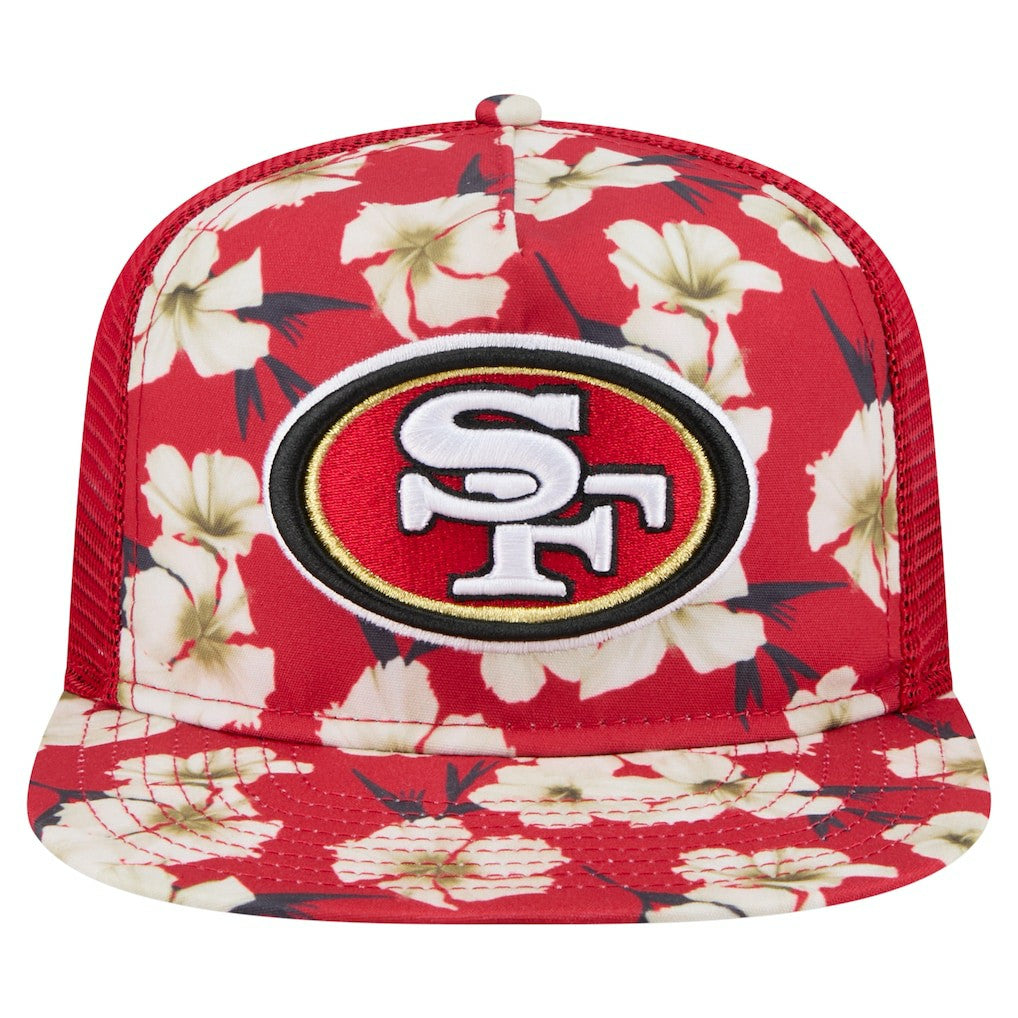 San Francisco 49ers New Era Adventure Pattern Golfer Snapback Hat - Scarlet - NFL