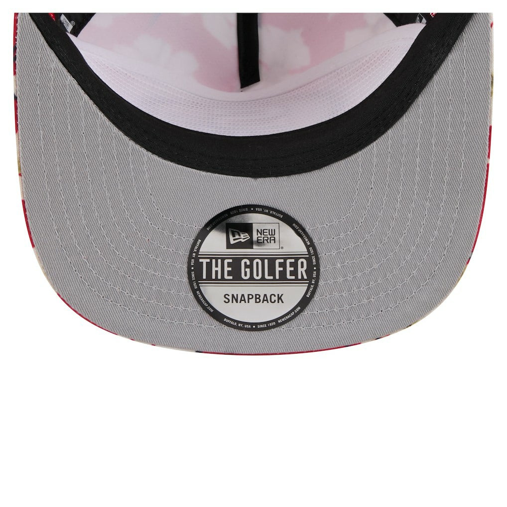 San Francisco 49ers New Era Adventure Pattern Golfer Snapback Hat - Scarlet - NFL