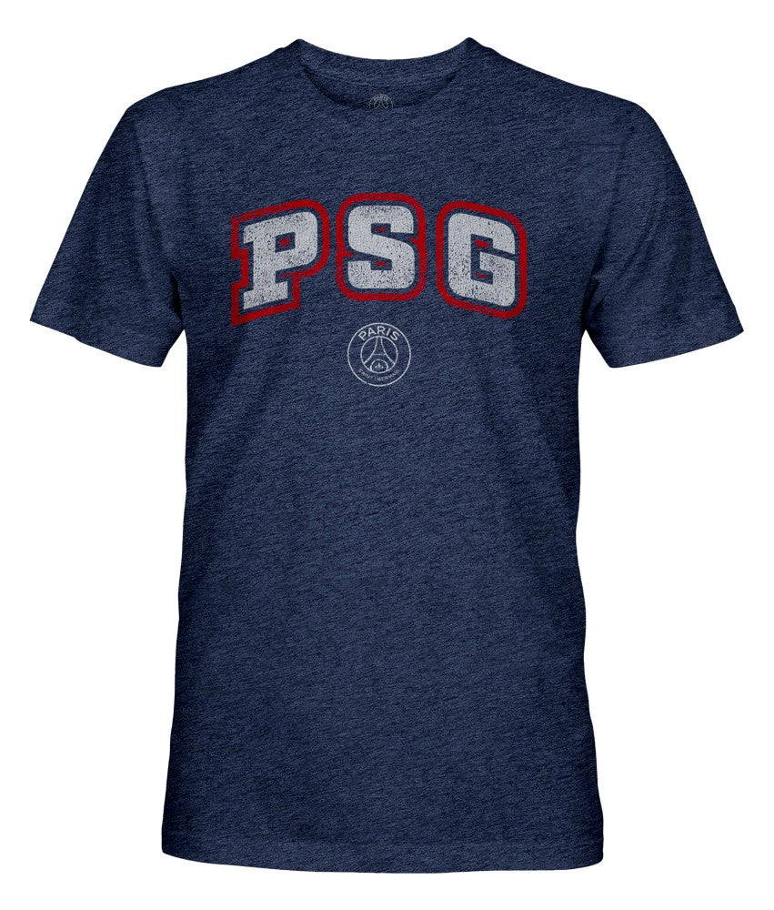 Paris Saint-Germain 1863FC Athletic Wordmark Vintage Tri-Blend T-Shirt Navy