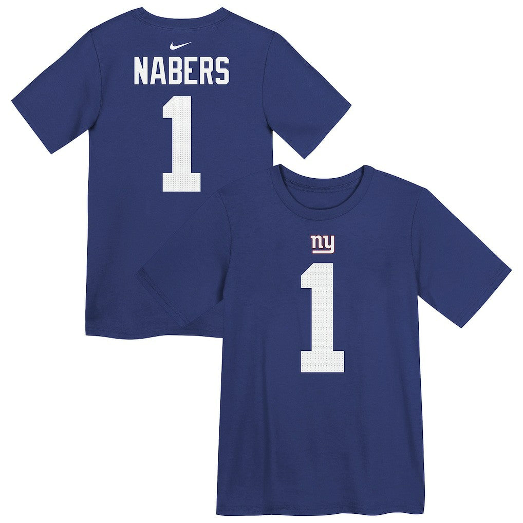 Malik Nabers New York Giants Preschool Name & Number T-Shirt - Royal - Nike