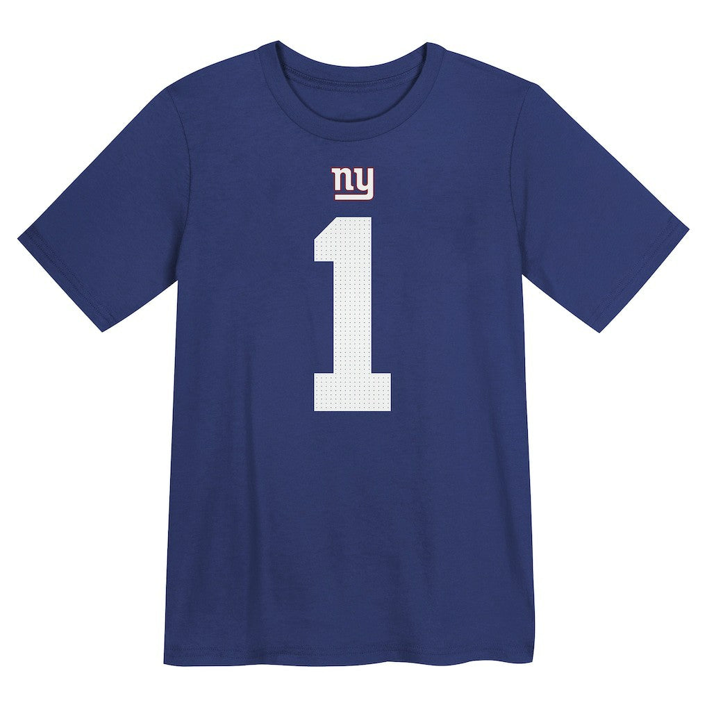 Malik Nabers New York Giants Preschool Name & Number T-Shirt - Royal - Nike