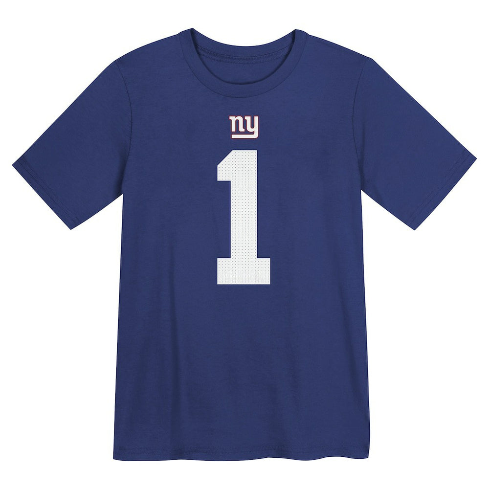 Malik Nabers New York Giants Preschool Name & Number T-Shirt - Royal - Nike