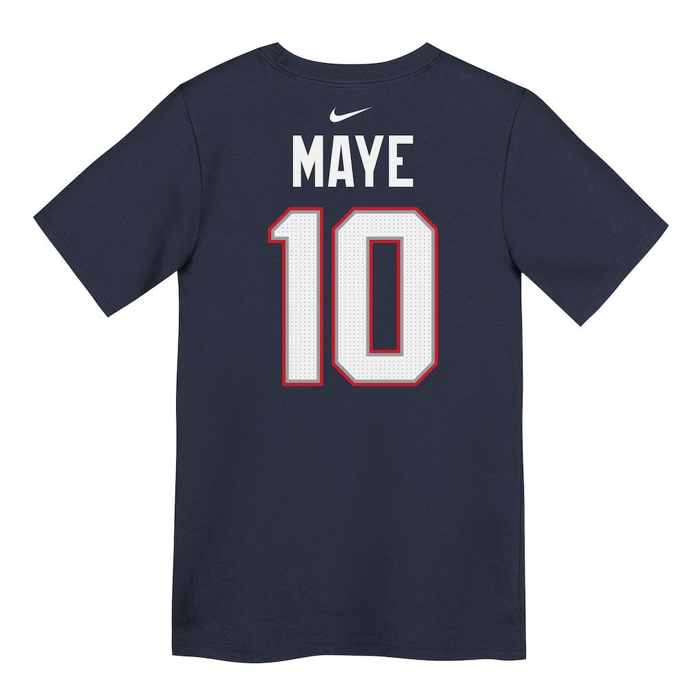Drake Maye New England Patriots Preschool Player Name & Number T-Shirt - Navy - Nike