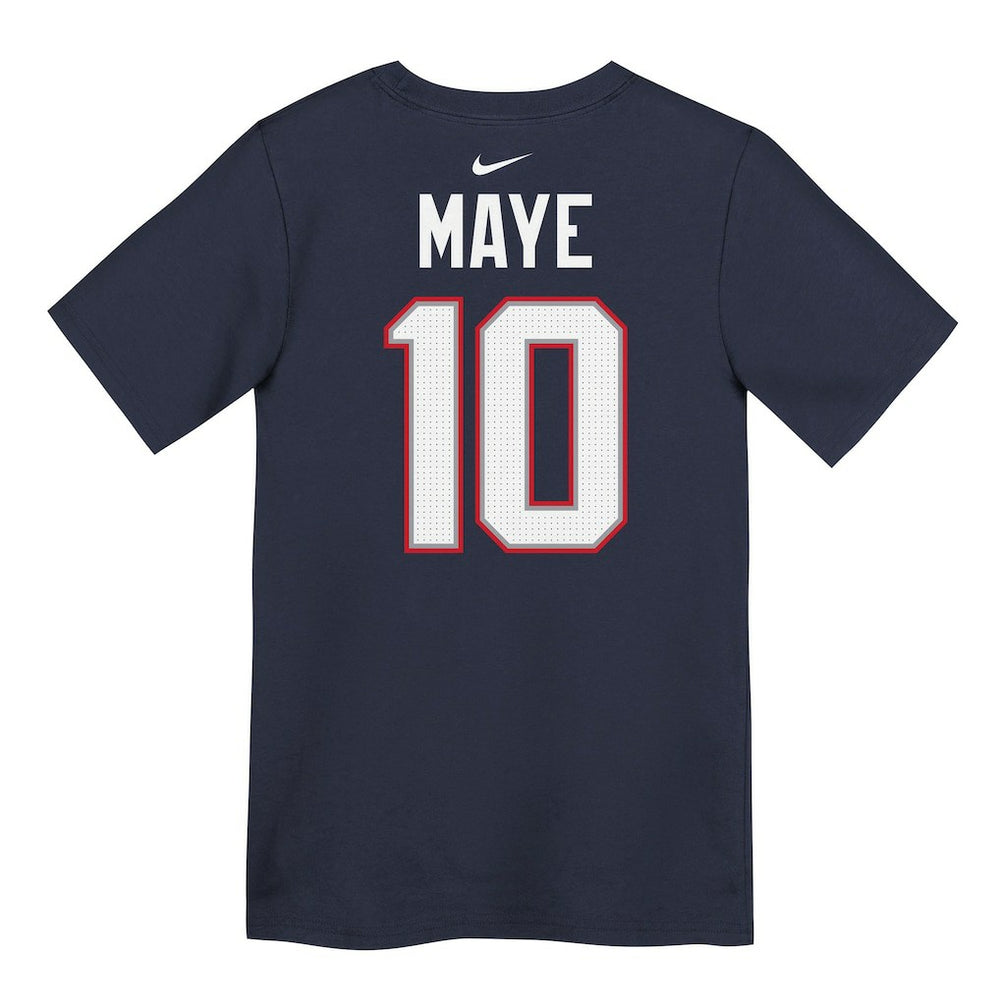 Drake Maye New England Patriots Preschool Player Name & Number T-Shirt - Navy - Nike
