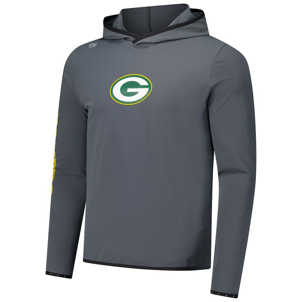 Green Bay Packers Greyson Clothiers Colorado Long Sleeve Hoodie T-Shirt - Charcoal - NFL