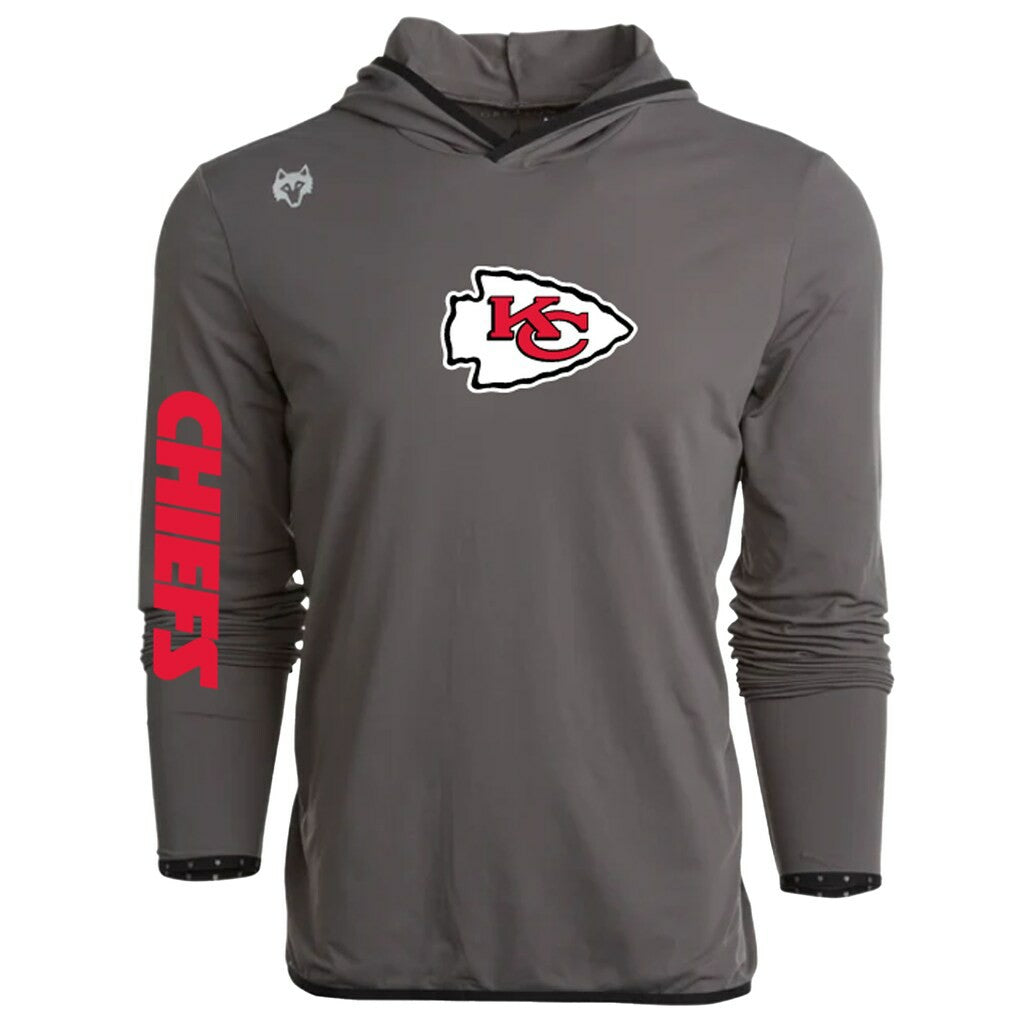 Kansas City Chiefs Greyson Clothiers Colorado Long Sleeve Hoodie T-Shirt - Gray - NFL