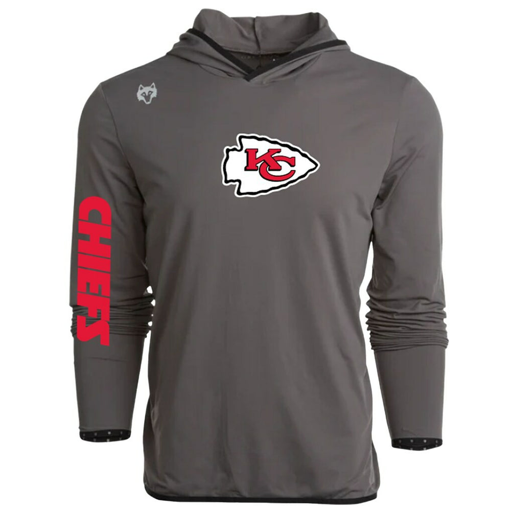 Kansas City Chiefs Greyson Clothiers Colorado Long Sleeve Hoodie T-Shirt - Gray - NFL