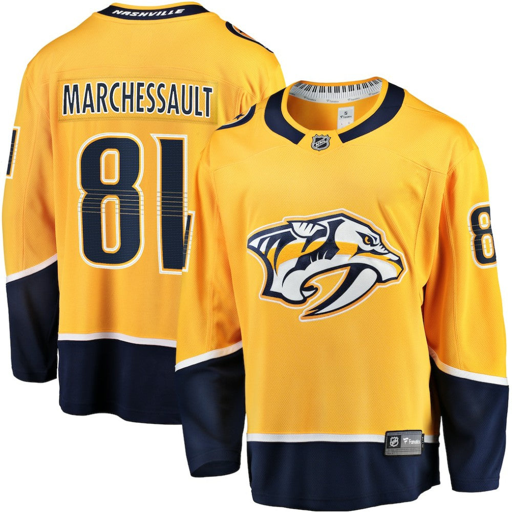 Jonathan Marchessault Nashville Predators Fanatics Breakaway Jersey - Gold | Fanatics sale