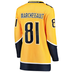 Jonathan Marchessault Nashville Predators Fanatics Women's Breakaway Jersey - Gold | Fanatics near me
