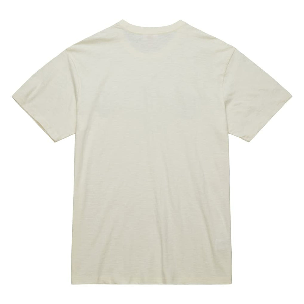Kansas City Chiefs Vintage Logo Heritage Slub T-Shirt - Cream - Mitchell & Ness