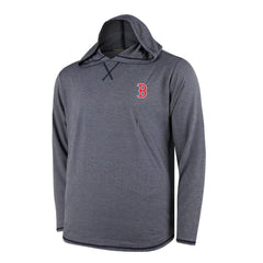 Boston Red Sox Butter Stripe Tri-Blend Long Sleeve Hoodie T-Shirt - Navy Online