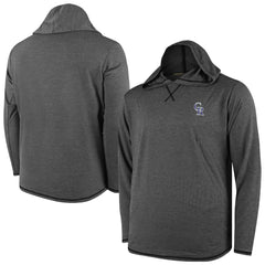 Colorado Rockies Butter Stripe Tri-Blend Long Sleeve Hoodie T-Shirt - Black Sale