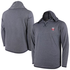 Minnesota Twins Butter Stripe Tri-Blend Long Sleeve Hoodie T-Shirt - Navy Discount