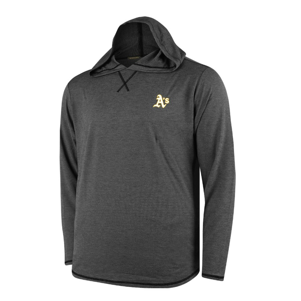 Athletics Butter Stripe Tri-Blend Long Sleeve Hoodie T-Shirt - Black for sale