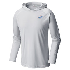 Los Angeles Dodgers Columbia Omni-Wick Terminal Tackle Raglan Long Sleeve Hoodie T-Shirt Discount