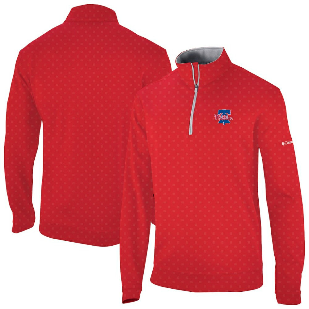 Philadelphia Phillies Columbia Wickham Hills Omni-Wick Quarter-Zip Jacket Sale
