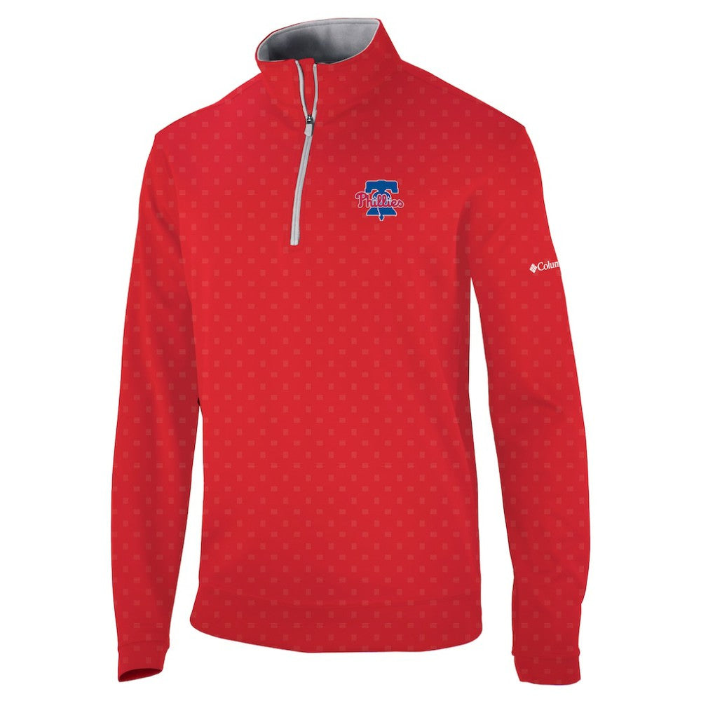 Philadelphia Phillies Columbia Wickham Hills Omni-Wick Quarter-Zip Jacket Sale