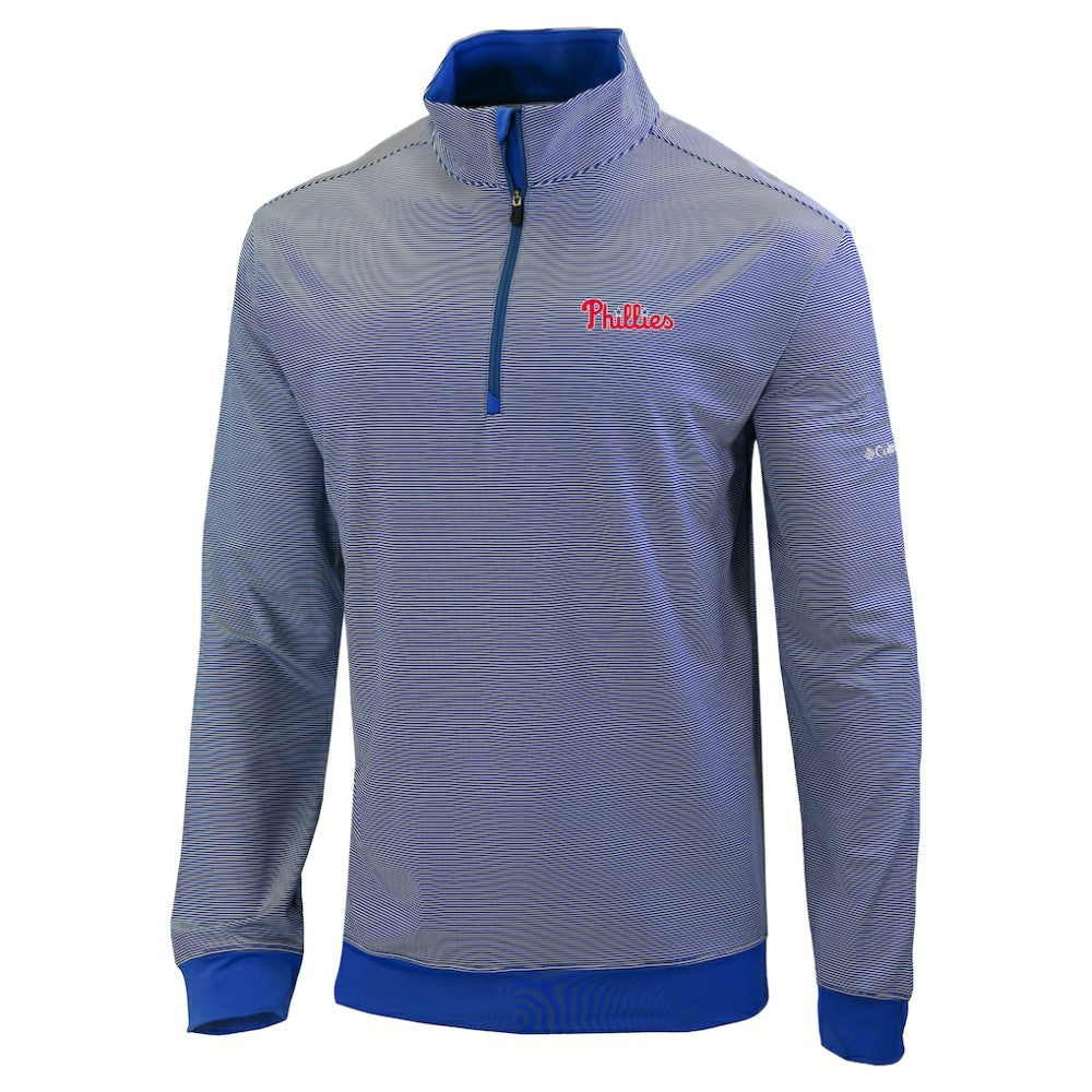 Philadelphia Phillies Columbia Omni-Wick Even Lie Quarter-Zip Pullover Top for sale