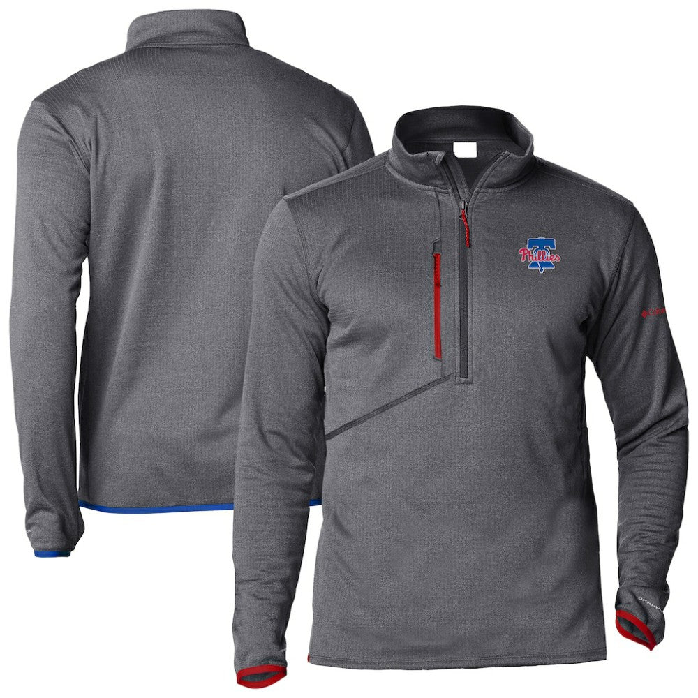 Philadelphia Phillies Columbia Park View Omni-Wick Half-Zip Top Online