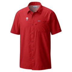 Philadelphia Phillies Columbia Slack Tide Omni-Wick Button-Up Camp Shirt Outlet