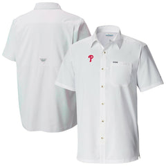 Philadelphia Phillies Columbia Slack Tide Omni-Wick Button-Up Camp Shirt Sale