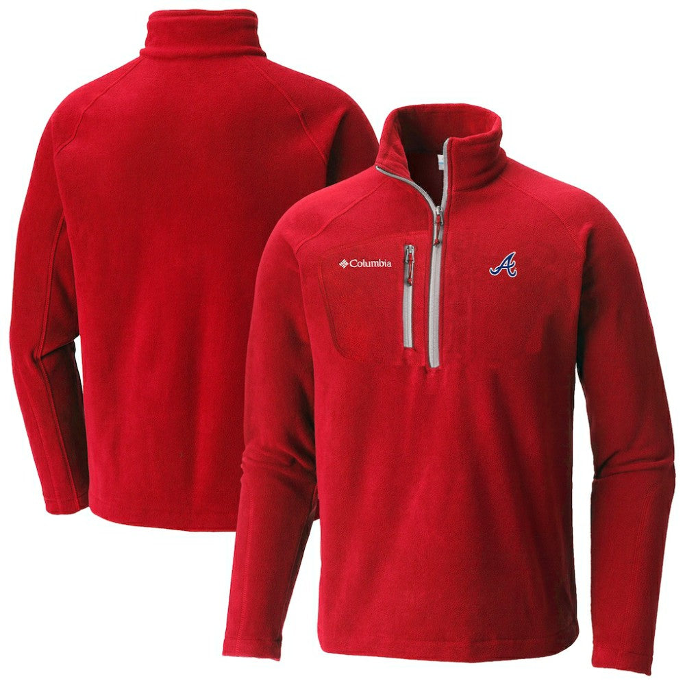 Atlanta Braves Columbia Fast Trek III Half-Zip Fleece Pullover Outlet